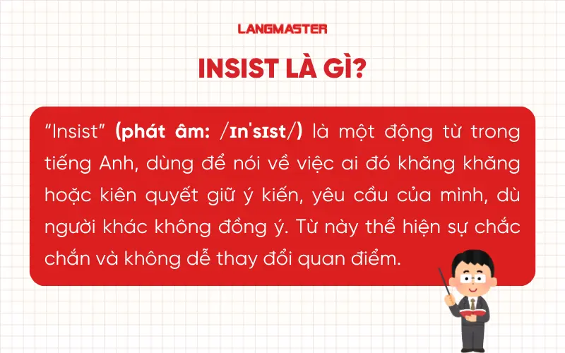 Insist là gì trong tiếng Anh?