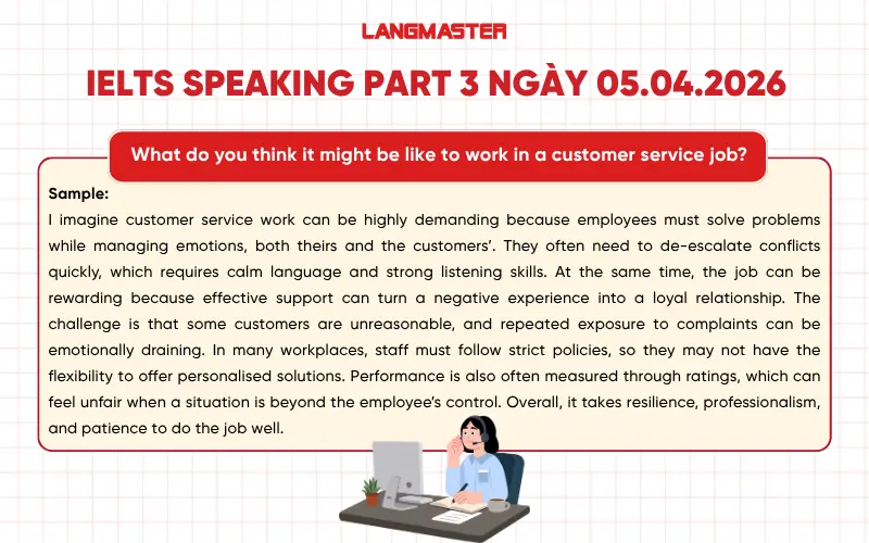 What do you think it might be like to work in a customer service job?