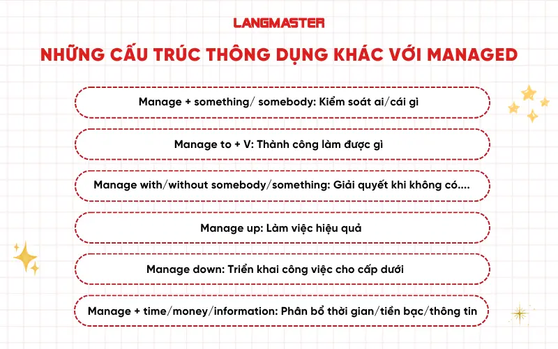 Những cấu trúc thông dụng khác với Managed
