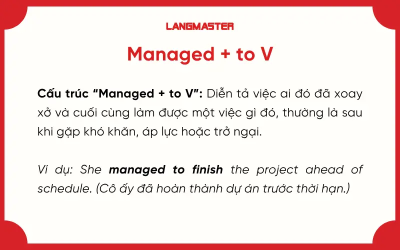 Managed to V hay Ving