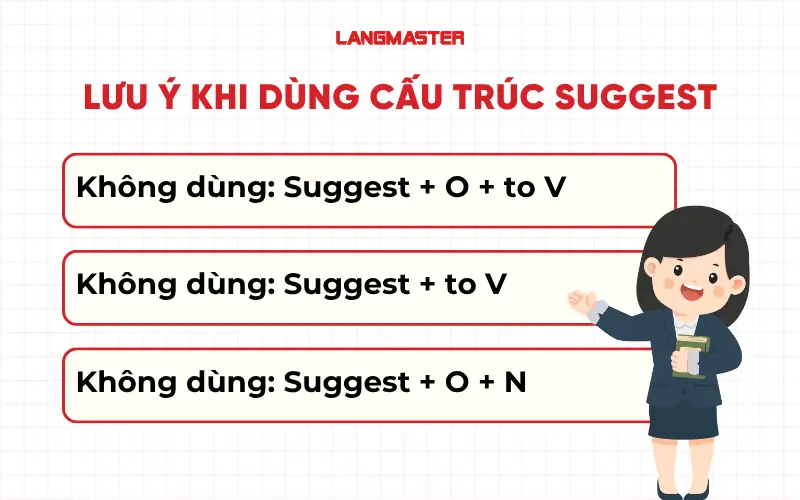 Lưu ý khi dùng cấu trúc suggest
