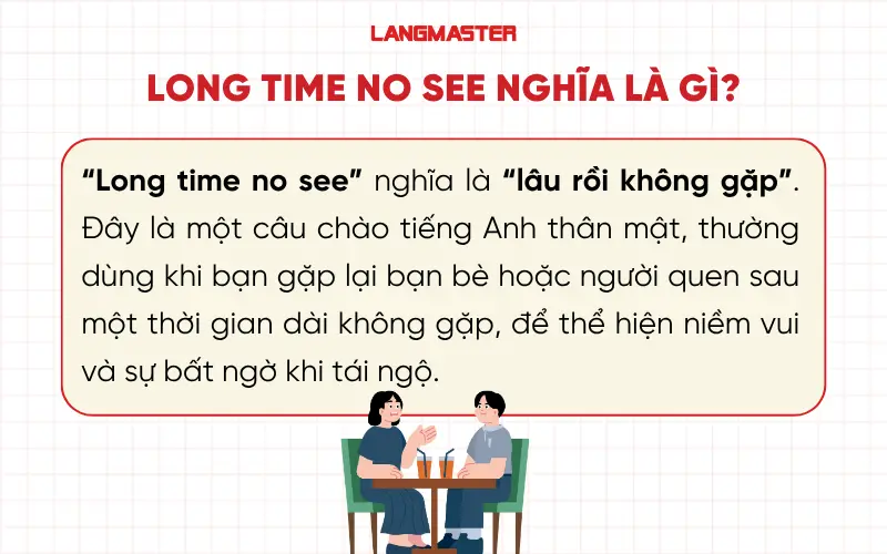 Long time no see nghĩa là gì?