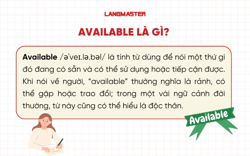 Available là gì?