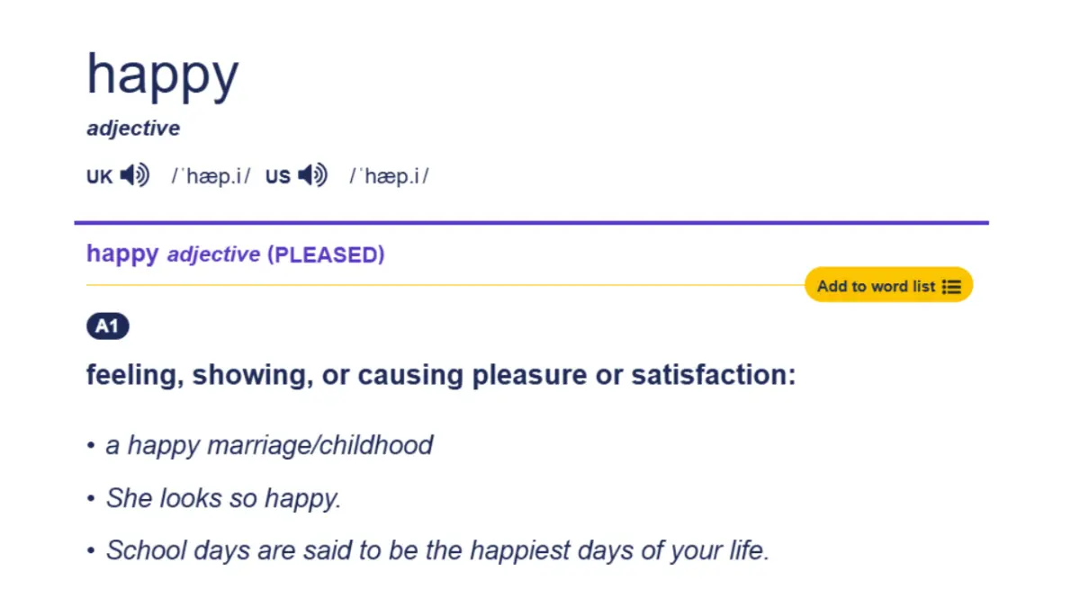 Website học từ vựng IELTS Cambridge Dictionary