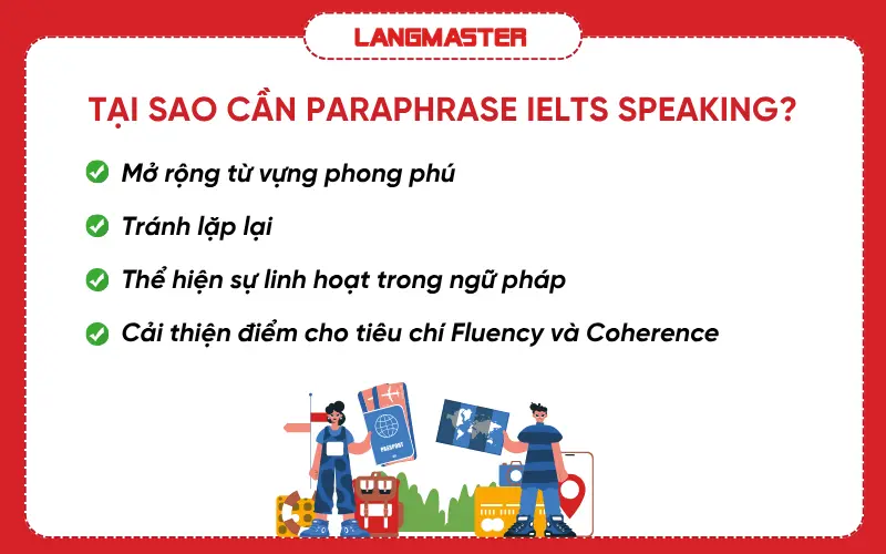 Tại sao cần Paraphrase trong IELTS Speaking?