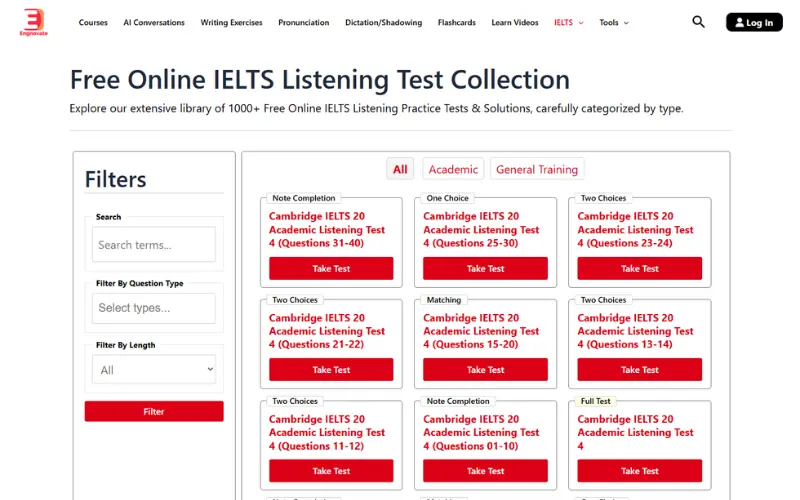 Cách ứng dụng Engnovate học ielts 