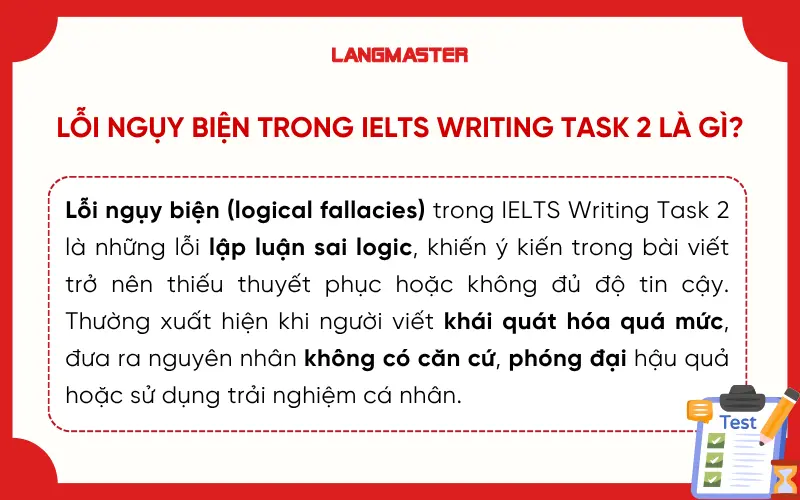Lỗi ngụy biện (Logical Fallacies) trong IELTS Writing Task 2 là gì?