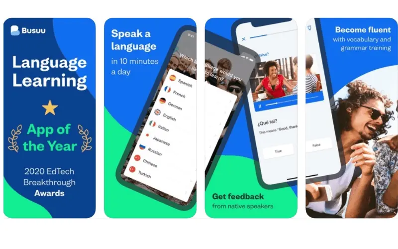 Busuu - App học tiếng Anh với lộ trình bài bản và AI Feedback