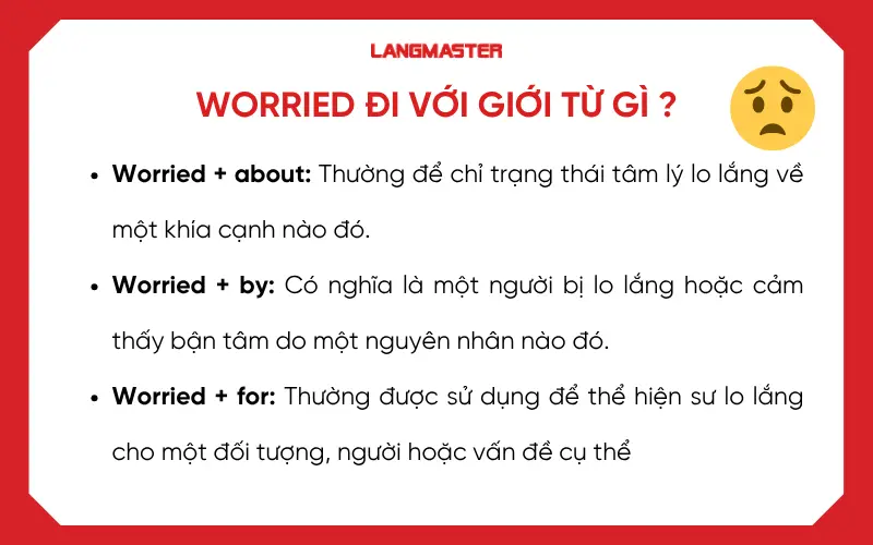 Worried đi với giới từ gì?