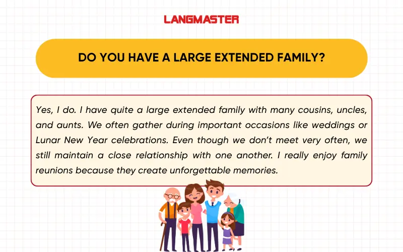 Do you have a large extended family?