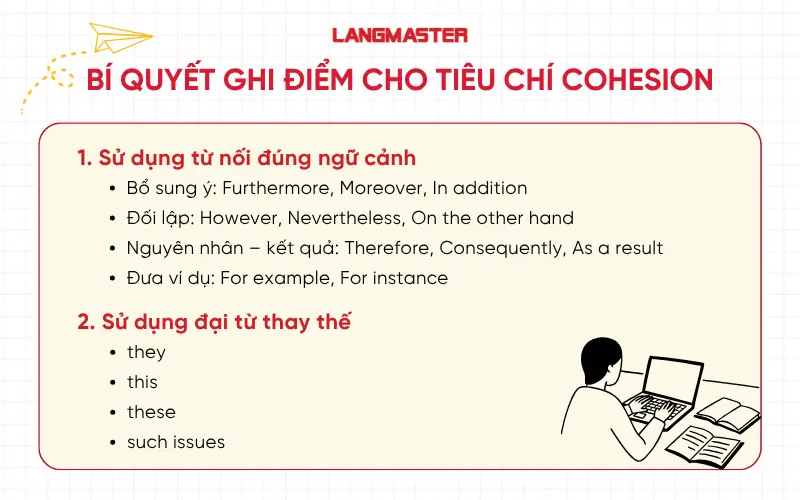 Bí quyết ghi điểm cho tiêu chí Cohesion