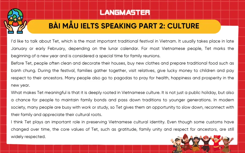 IELTS Speaking Part 2: Culture