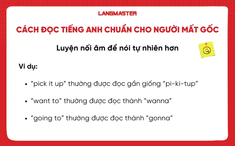 Luyện nối âm khi học cách đọc tiếng Anh