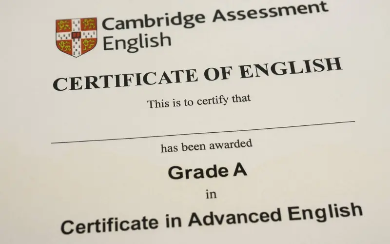 Chứng chỉ Cambridge English