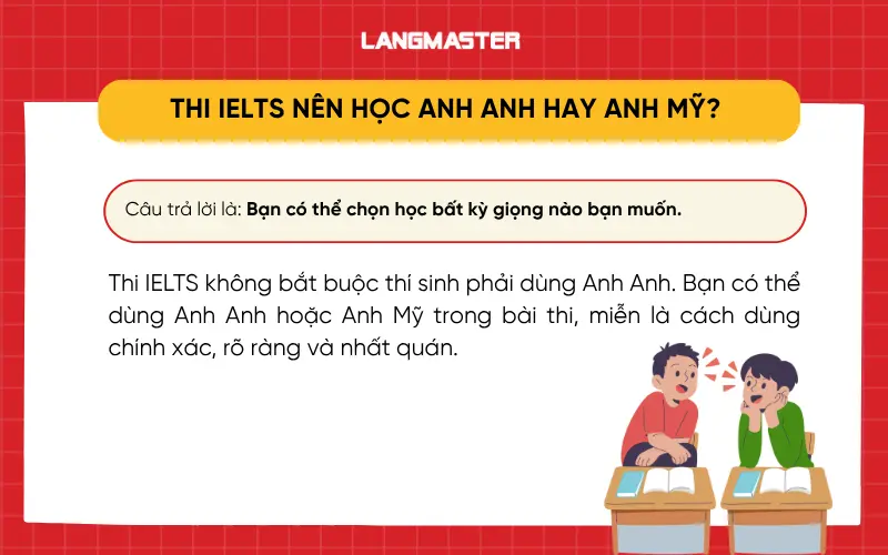 Thi IELTS nên học Anh Anh hay Anh Mỹ