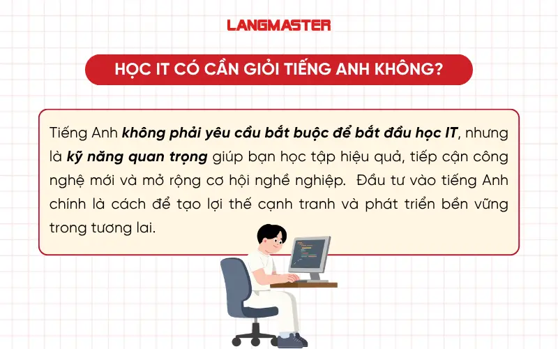 Học IT có cần giỏi tiếng Anh không?