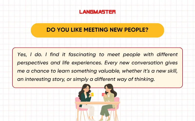 Do you like meeting new people? Ielts speaking part 1 topic meeting new people