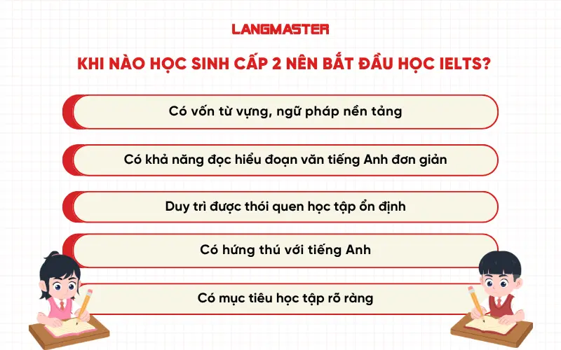 Khi nào học sinh cấp 2 nên bắt đầu học IELTS?