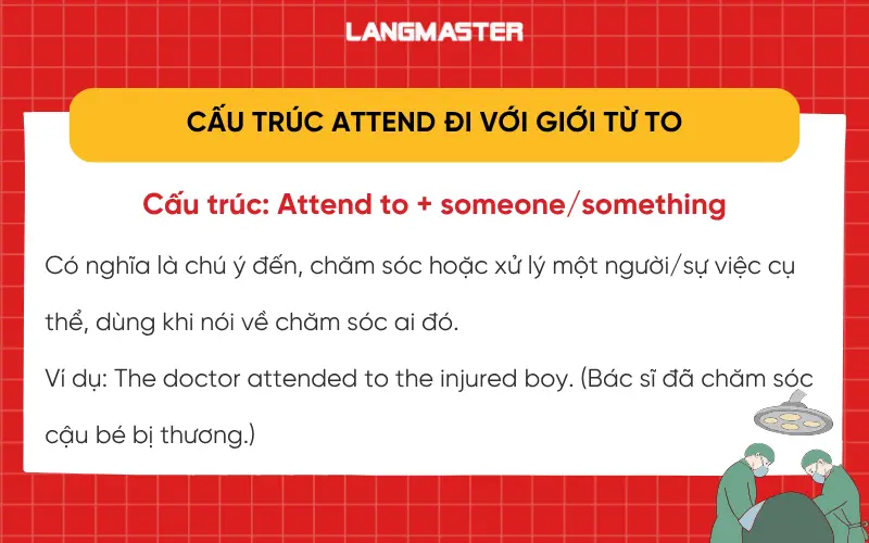 Attend đi với giới từ to