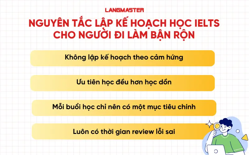 Nguyên tắc lập kế hoạch học IELTS cho người đi làm bận rộn