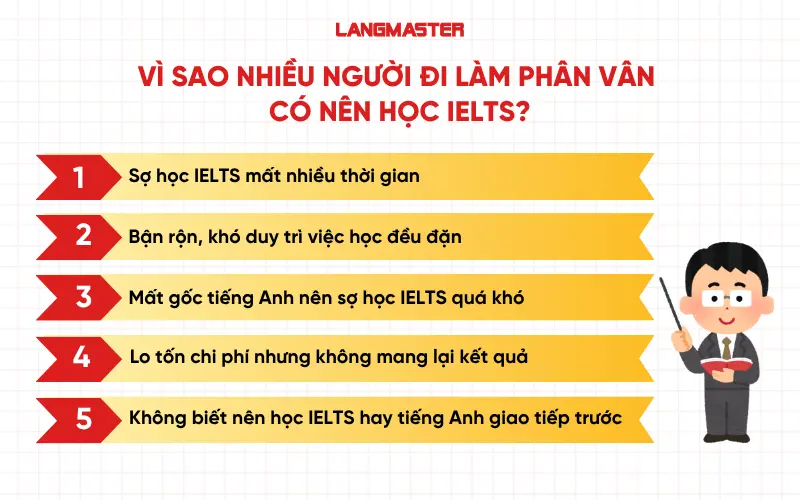 Vì sao nhiều người đi làm phân vân có nên học IELTS?