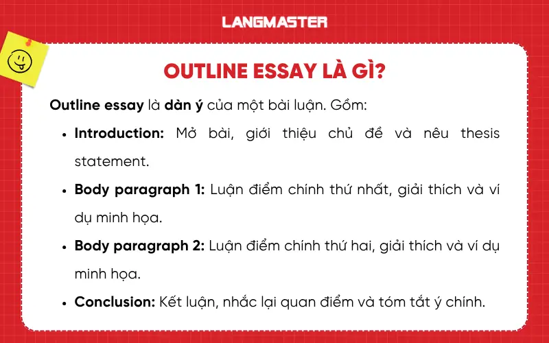 Outline essay là gì?