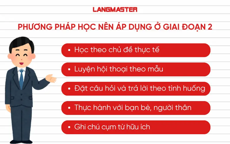 Phương pháp học nên áp dụng ở giai đoạn 2