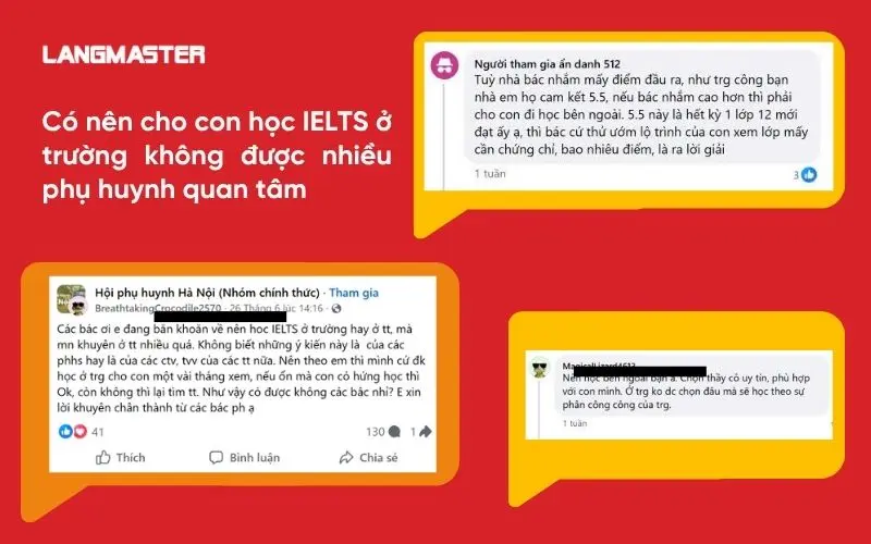 Có nên cho con học IELTS ở trường không được nhiều phụ huynh quan tâm