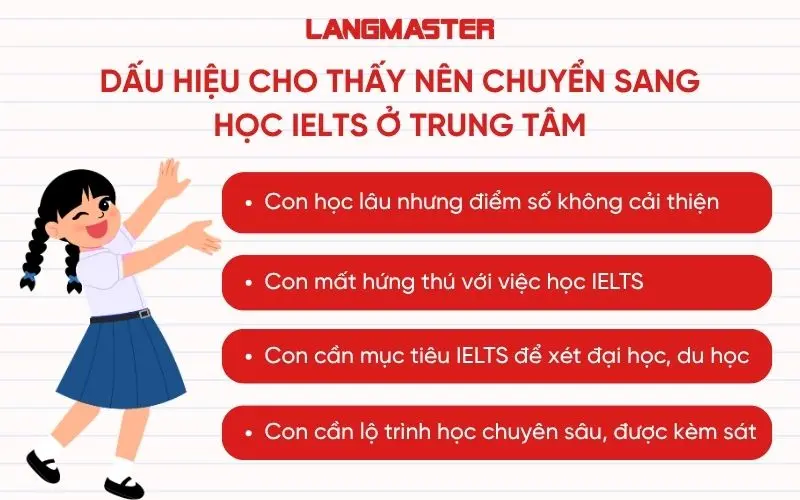 Dấu hiệu cho thấy nên chuyển sang học IELTS ở trung tâm