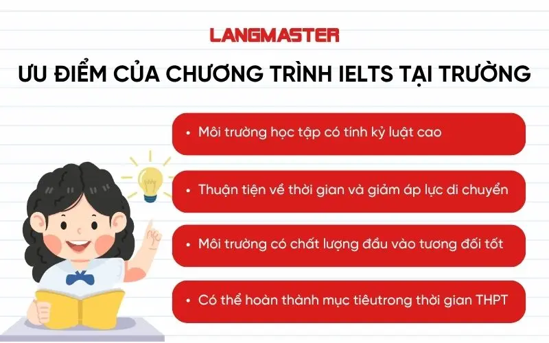 Ưu điểm của chương trình IELTS tại trường