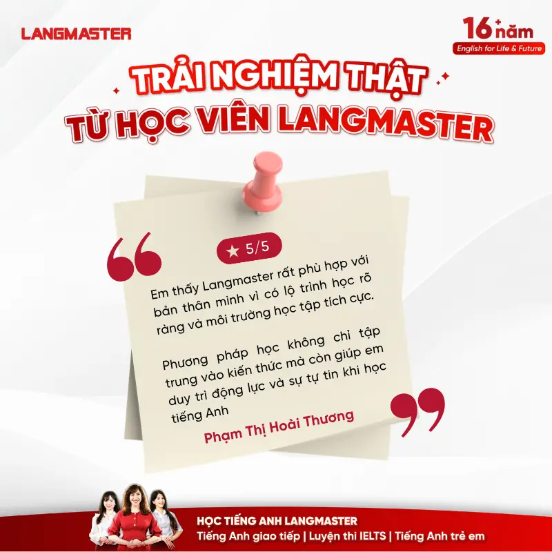 review khoá học ielts online tại langmaster