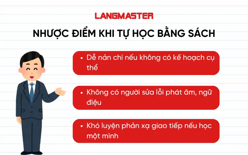Nhược điểm Khi tự học bằng sách