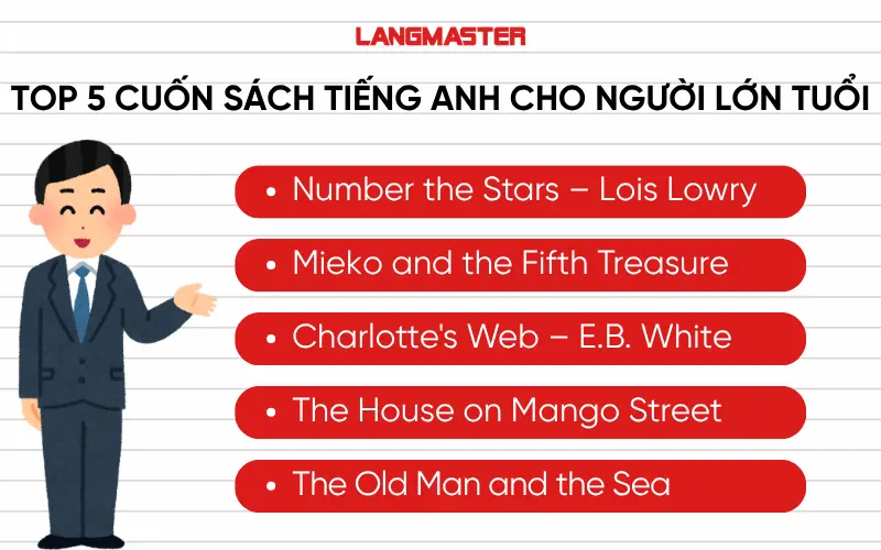 Top 5 cuốn sách tiếng Anh cho người lớn tuổi