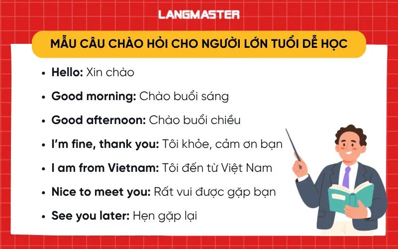 Mẫu câu chào hỏi và giới thiệu bản thân cho người lớn tuổi