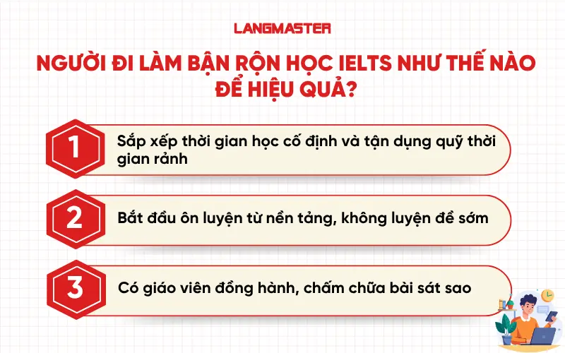 Người đi làm bận rộn học IELTS như thế nào để hiệu quả?