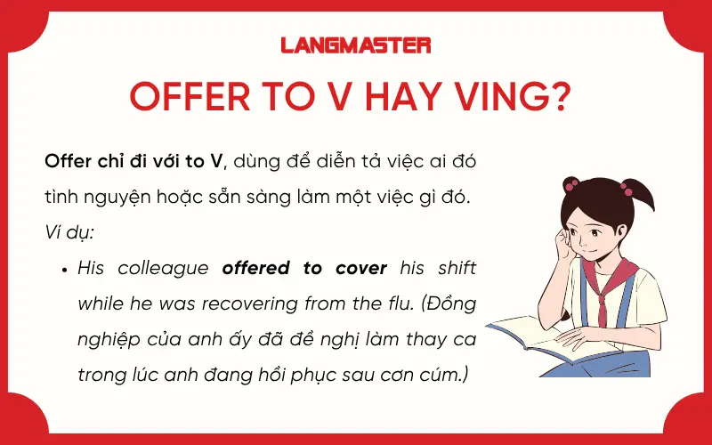 Offer đi với to V