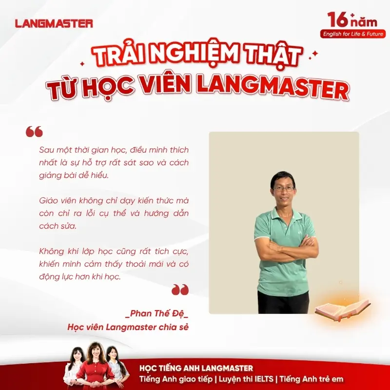 Những thay đổi tích cực sau hành trình học IELTS tại Langmaster