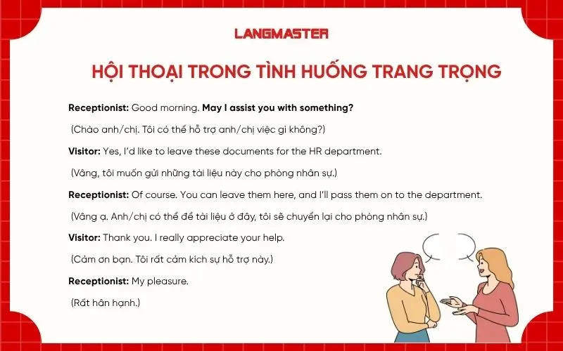  Hội thoại trong tình huống trang trọng