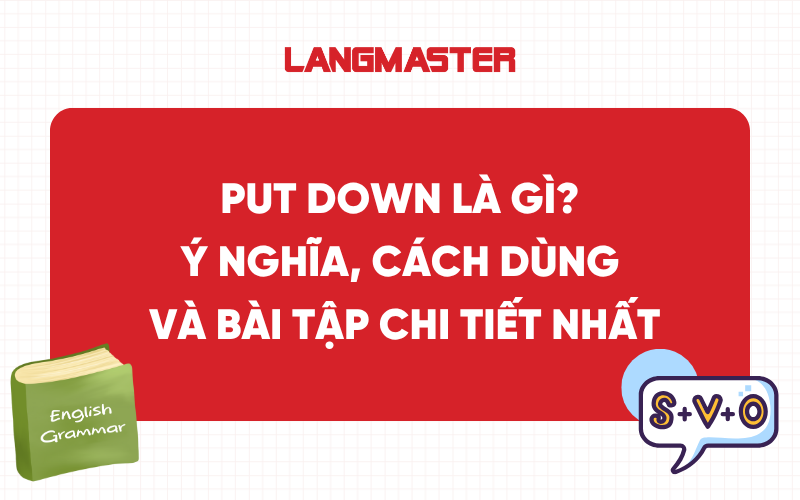 Put Down là gì? Ý nghĩa, cách dùng và bài tập chi tiết nhất