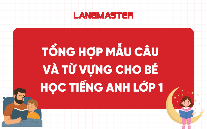 Tổng hợp mẫu câu và từ vựng cho bé học tiếng Anh lớp 1