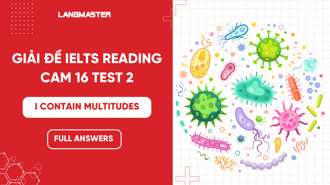 Giải đề IELTS Reading Cam 16, Test 2: I Contain Multitudes