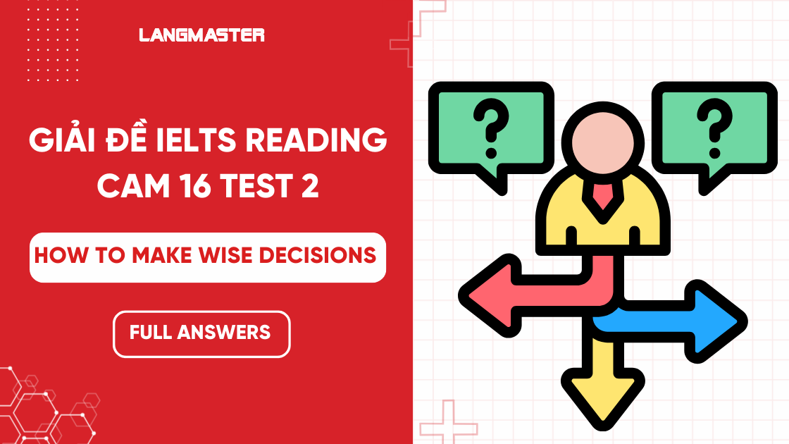 Giải IELTS Reading Cam 16, Test 2: How to make wise decisions