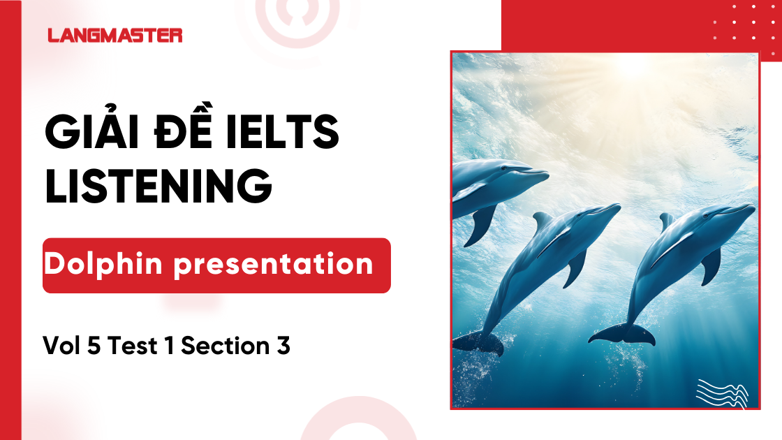 Giải đề Dolphin presentation IELTS Listening [Full Answers]