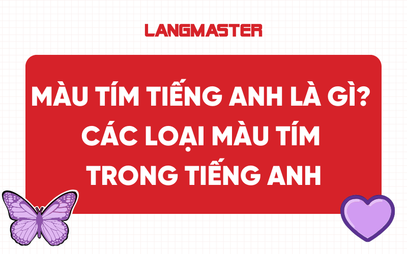 Màu tím tiếng Anh là gì? Các loại màu tím trong tiếng Anh