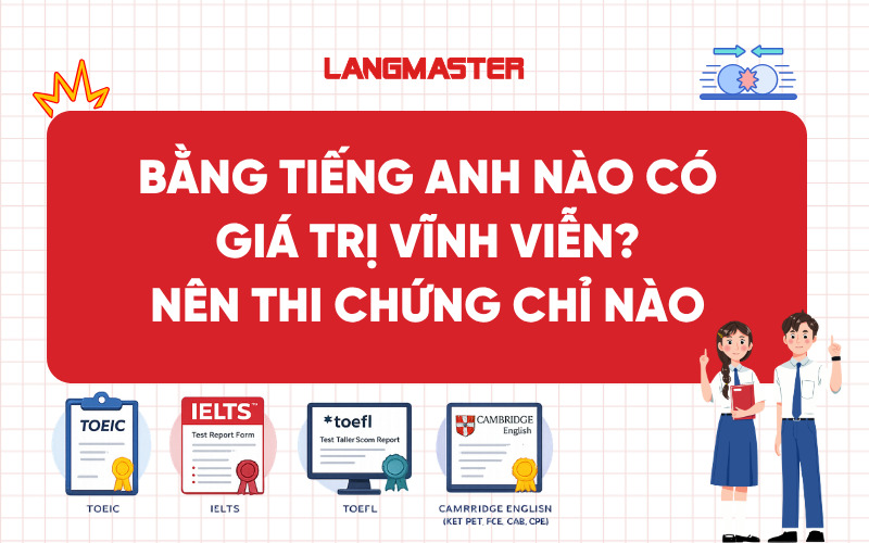 Bằng tiếng Anh nào có giá trị vĩnh viễn? Nên thi chứng chỉ nào 2026