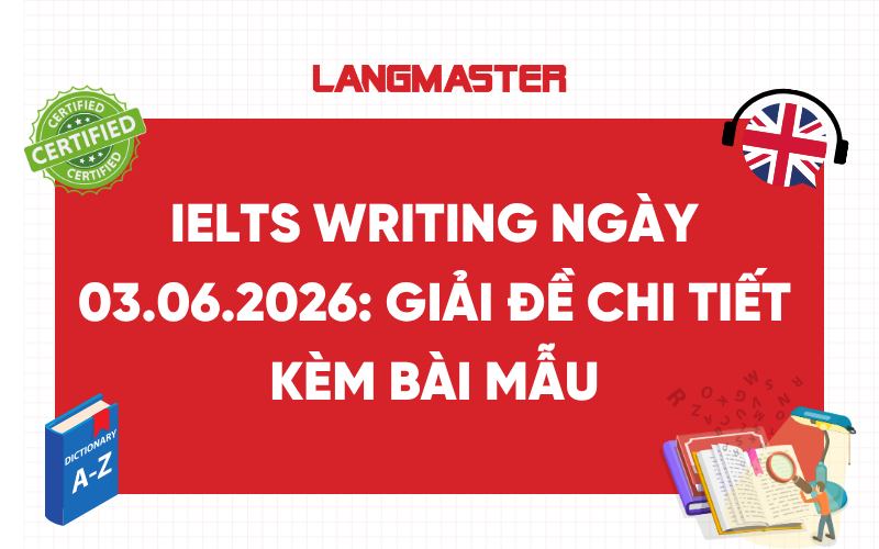 IELTS Writing ngày 03.06.2026: Giải đề chi tiết kèm bài mẫu