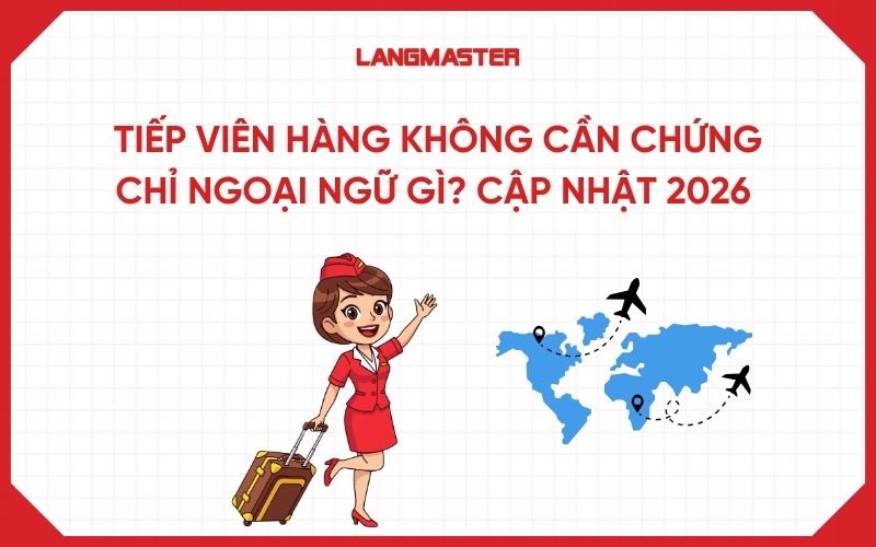 Tiếp viên hàng không cần chứng chỉ ngoại ngữ gì để ứng tuyển