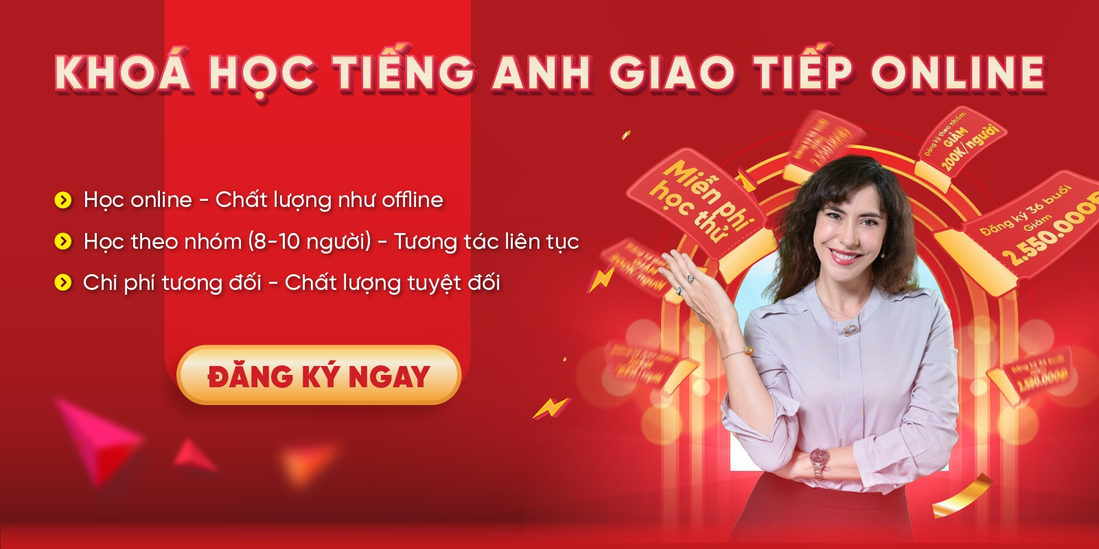 Tiếng Anh giao tiếp trực tuyến nhóm